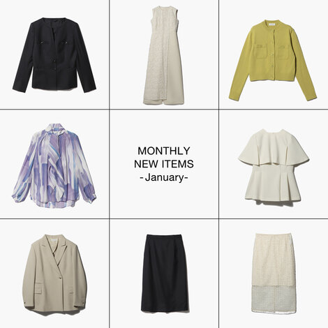 凛とした新年に映える、1月の新作アイテム