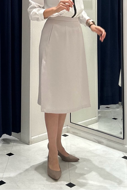 ダブルサテンストレッチセットアップ/スカート