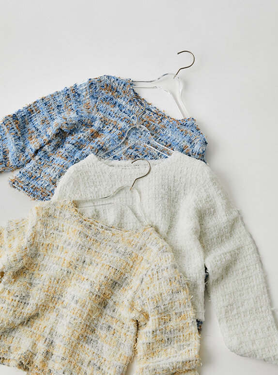 ツイードニット