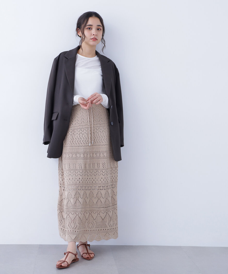 カギアミ風ニットスカート