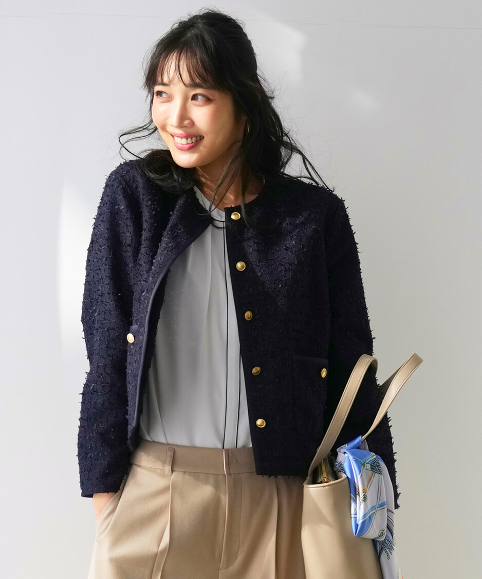 リボンヤーン ライトツイードジャケット