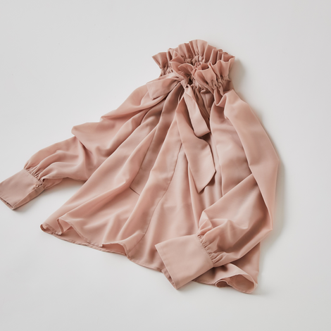 2wayシアーボウタイブラウス