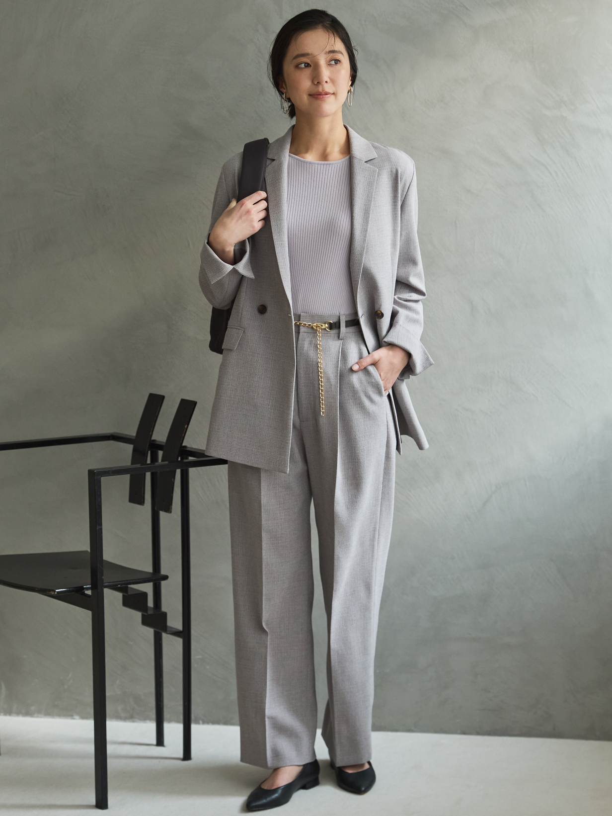 モデル画像　クリスピーツィード　全身