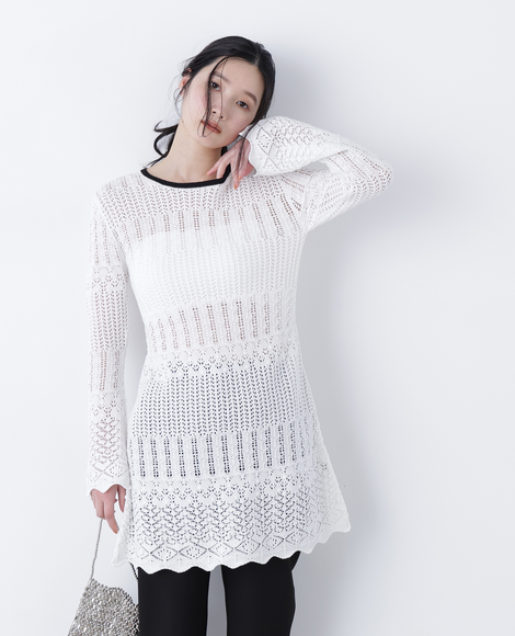 【一部店舗・mix.tokyo 限定カラー：ペールイエロー】シアーペプラムブラウス