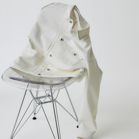 オーバーデニムブルゾン