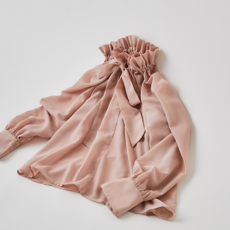 2wayシアーボウタイブラウス