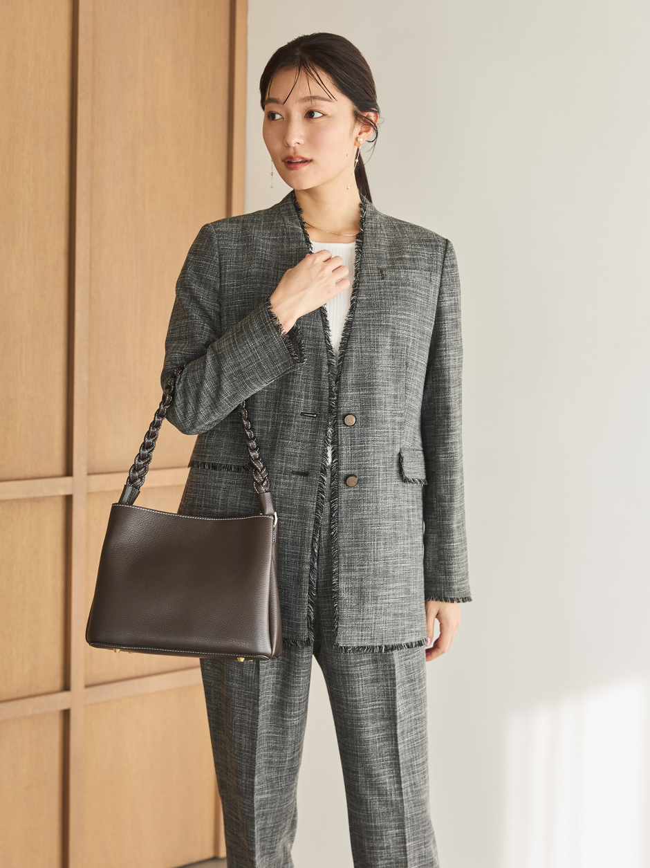 ゆったり×ツイード　正面
