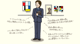 学芸員の画像