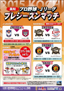 高知プロ野球プレシーズンマッチの画像