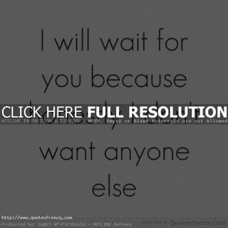I WILL WAIT FOR YOUの画像