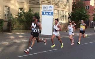 マラソンレースの画像