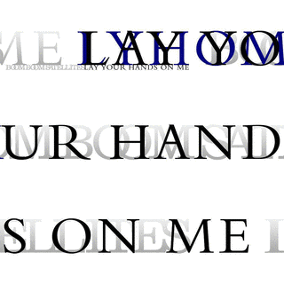 LAY YOUR HANDS ON MEの画像