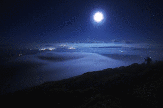 月明りでの画像