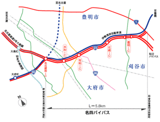 名四バイパスの画像