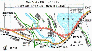 藤代バイパスの画像