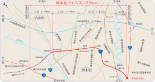 熊本北バイパスの画像