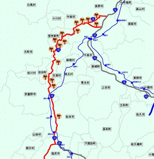岐阜県の道路の画像