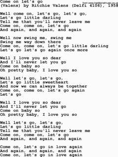 COME ON LET'S GOの画像