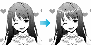 グラデーションの画像