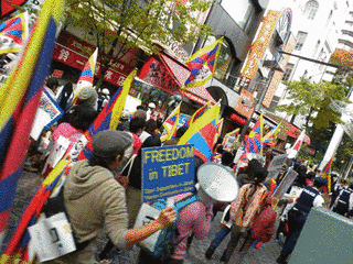 フリーチベットIN名古屋デモの画像