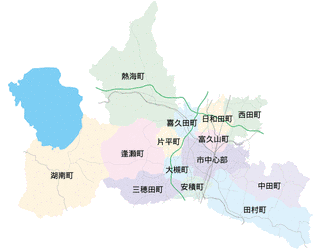 福島県の市町村の画像