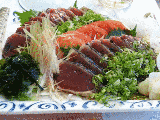 鰹のタタキの画像