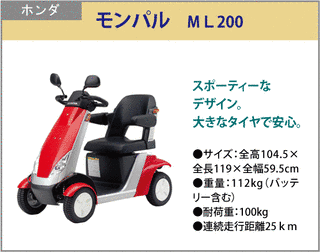 ホンダ・モンパルML200の画像