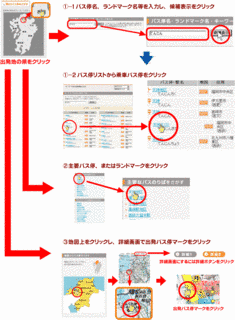 九州のバス時刻表の画像