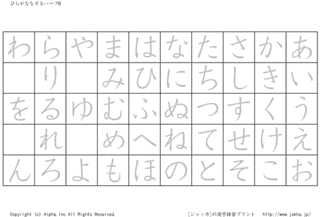 五十音順の画像