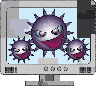 コンピュータウイルスの画像