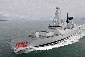 イギリスの駆逐艦の画像