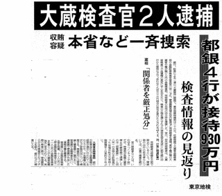 大蔵省接待汚職事件の画像