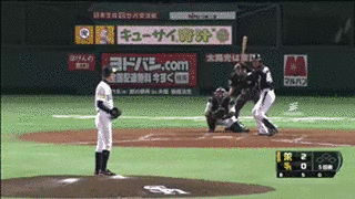 野球中継の画像