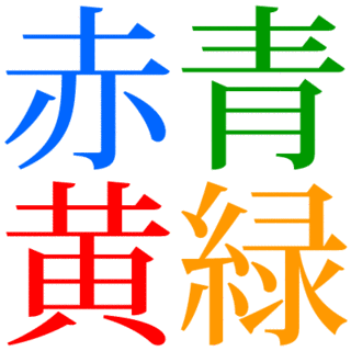 ストループ効果の画像