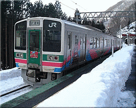 BS列車・どーも君号が行くの画像