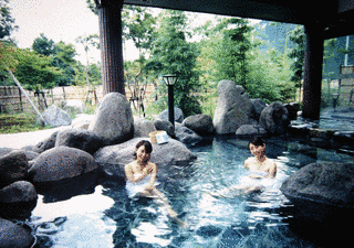 人妻温泉の画像