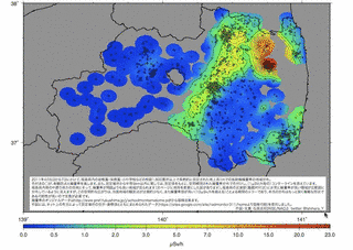 ネットワークでつくる放射能汚染地図の画像
