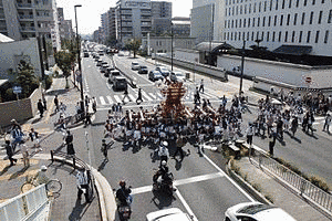 宮前ふとん太鼓巡行の画像