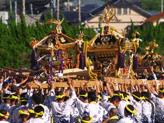 勝浦の秋祭りの画像