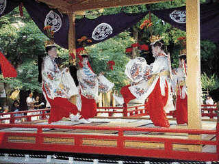 加茂神社の稚児舞の画像