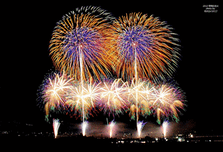 神明の花火大会の画像