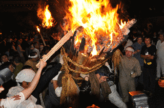 お手火祭りの画像