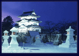 弘前城雪燈籠まつりの画像