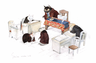 猫の事務所の画像