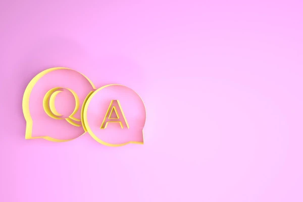 Q&Aを表す吹き出しアイコンの画像