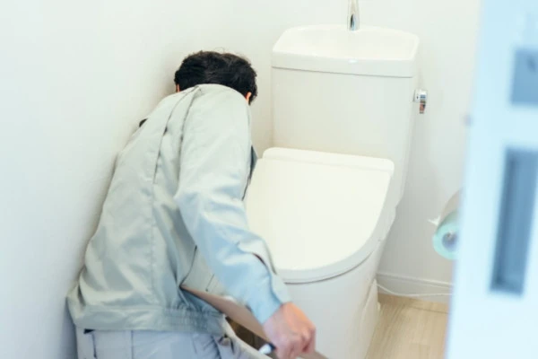 ウォシュレットが故障したときに業者をよんだ様子