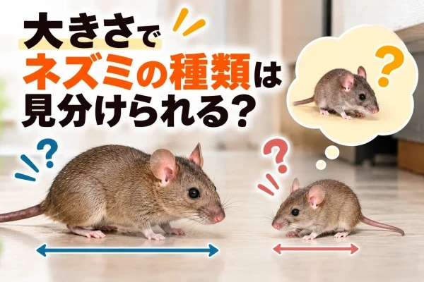 大きいネズミと小さいネズミの画像