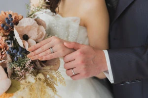 新郎新婦の写真