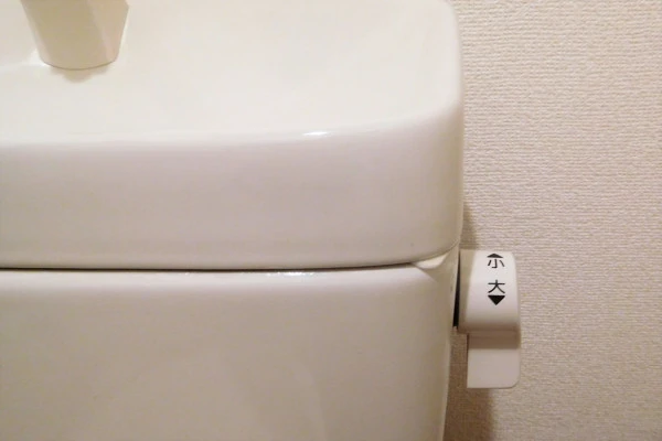 トイレのレバーが映っている様子