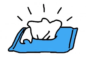 身体拭きシートの絵